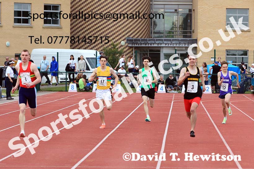 Mens Under-17s 400 metres, 2022 Northern Inter Counties U17s and U15s Track and Field, York, Thursday, June 2nd. Photo: David T. Hewitson/Sports for All Pics